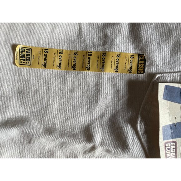 Faded Glory Ladies Classic Fit White Jeans 18 Avg Straight Leg Cotton USA Made - Picture 3 of 7
